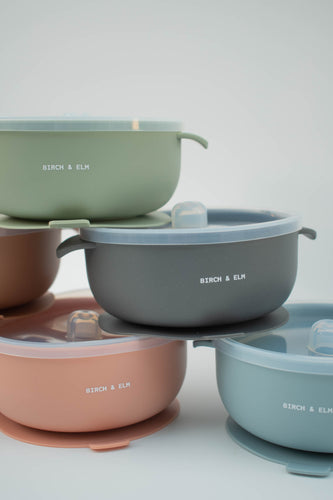 Suction Bowl with Lid + Spoon