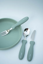 Load image into Gallery viewer, Silicone Suction Plate + Cutlery Set