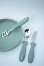 Load image into Gallery viewer, Silicone Suction Plate + Cutlery Set