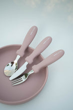 Load image into Gallery viewer, Silicone Suction Plate + Cutlery Set