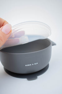 Suction Bowl with Lid + Spoon