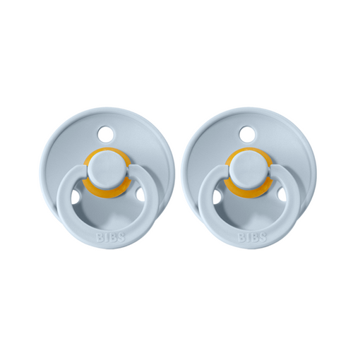 BIBS Dummies - Twin Pack -  Size 1 - Baby Blue