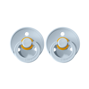 BIBS Dummies - Twin Pack -  Size 1 - Baby Blue