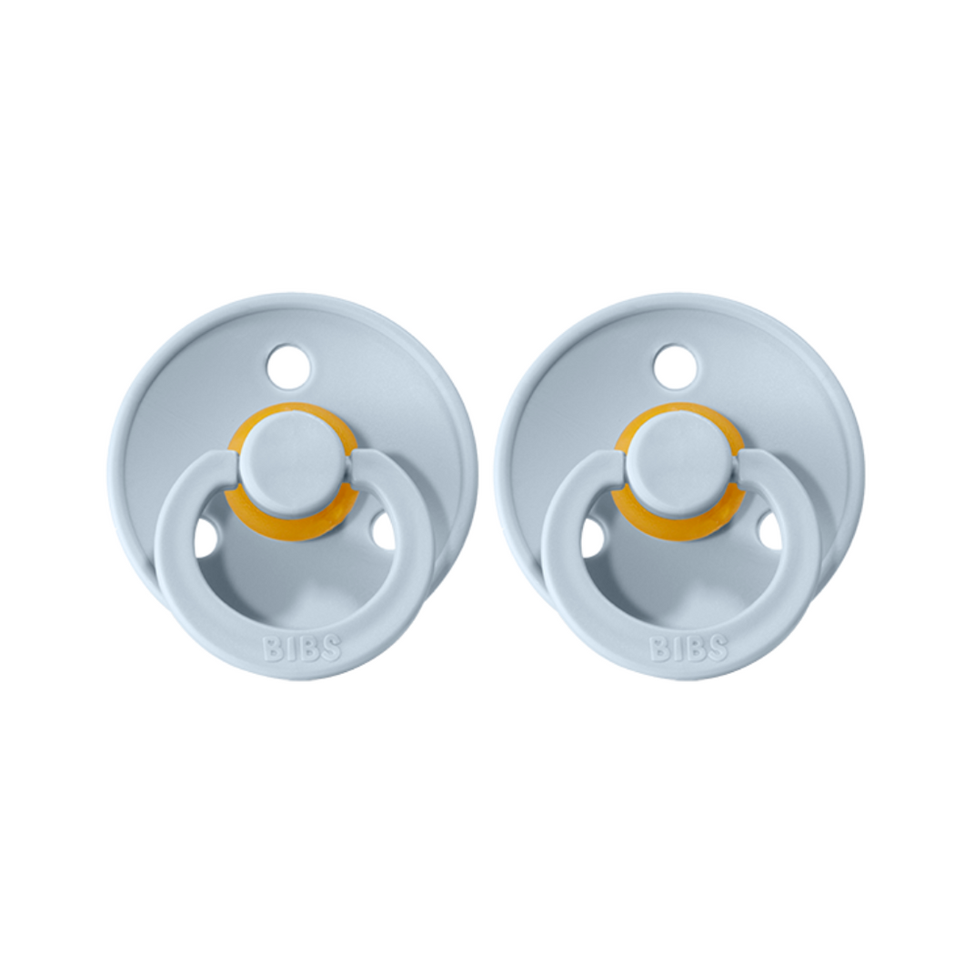 BIBS Dummies - Twin Pack -  Size 1 - Baby Blue