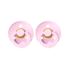 Load image into Gallery viewer, BIBS Dummies - Twin Pack -  Size 1 - Baby Pink
