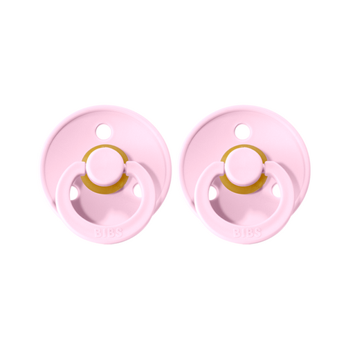 BIBS Dummies - Twin Pack -  Size 1 - Baby Pink