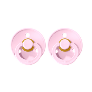 BIBS Dummies - Twin Pack -  Size 1 - Baby Pink