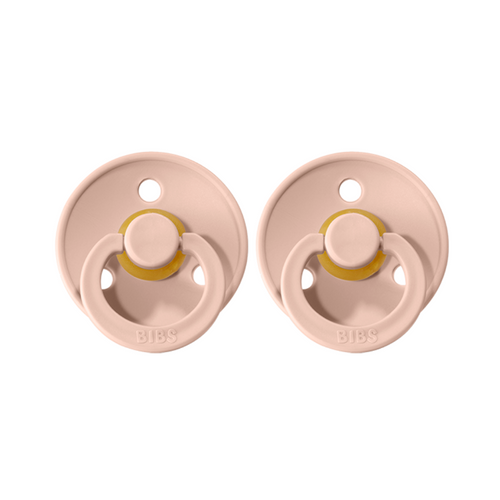 BIBS Dummies - Twin Pack -  Size 1 - Blush