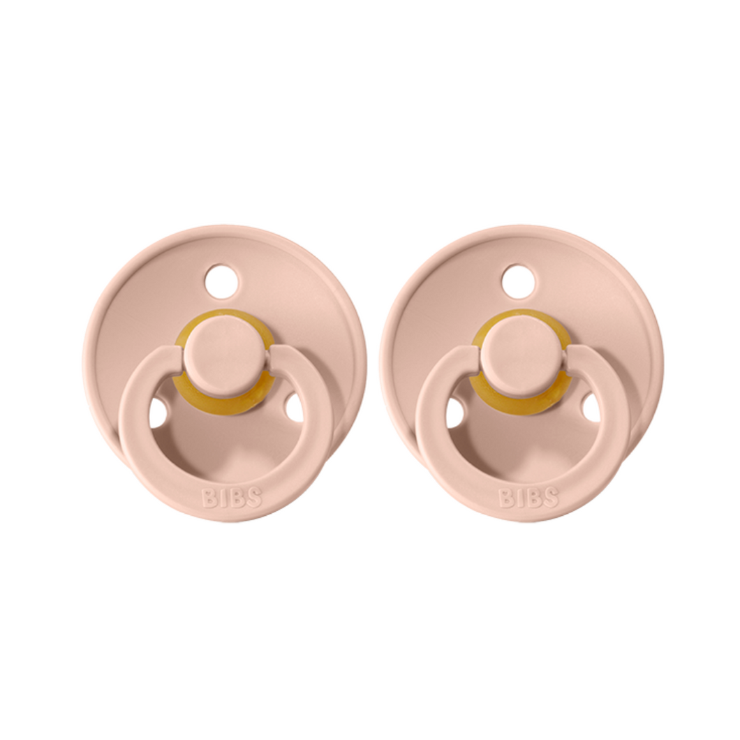 BIBS Dummies - Twin Pack -  Size 1 - Blush