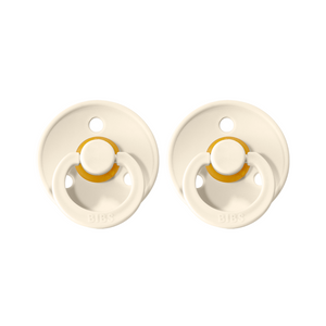 BIBS Dummies - Twin Pack -  Size 1 - Ivory