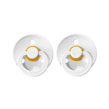 Load image into Gallery viewer, BIBS Dummies - Twin Pack -  Size 1 - White