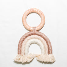 Load image into Gallery viewer, Birch &amp; Elm Rainbow Macrame Teether